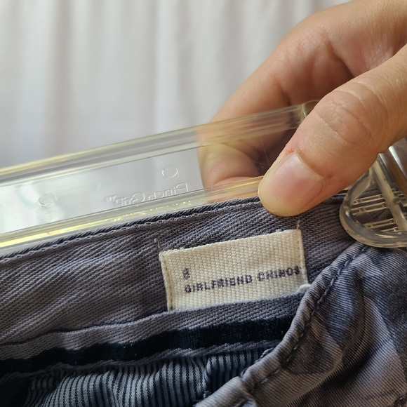 Gap Girlfriend Chinos Floral Print Blue Pants Size 8 - Picture 4 of 4